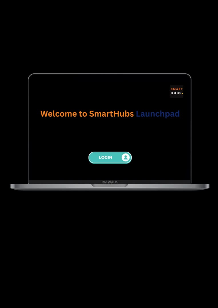 MacBook mockup showing SmartHubs Internal Audit interface